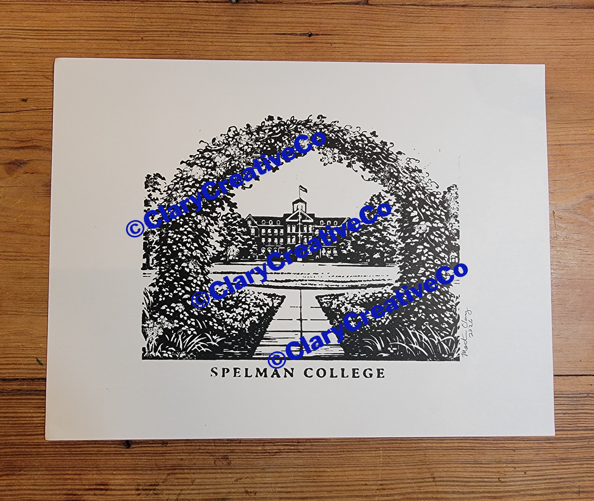 The Alumnae Arch at Spelman College (with College Name printed), Atlanta, Georgia